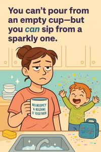 You can’t pour from an empty cup – but you can sip from a sparkly one