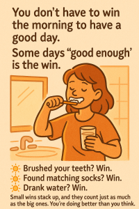 Some days “good enough” is the win